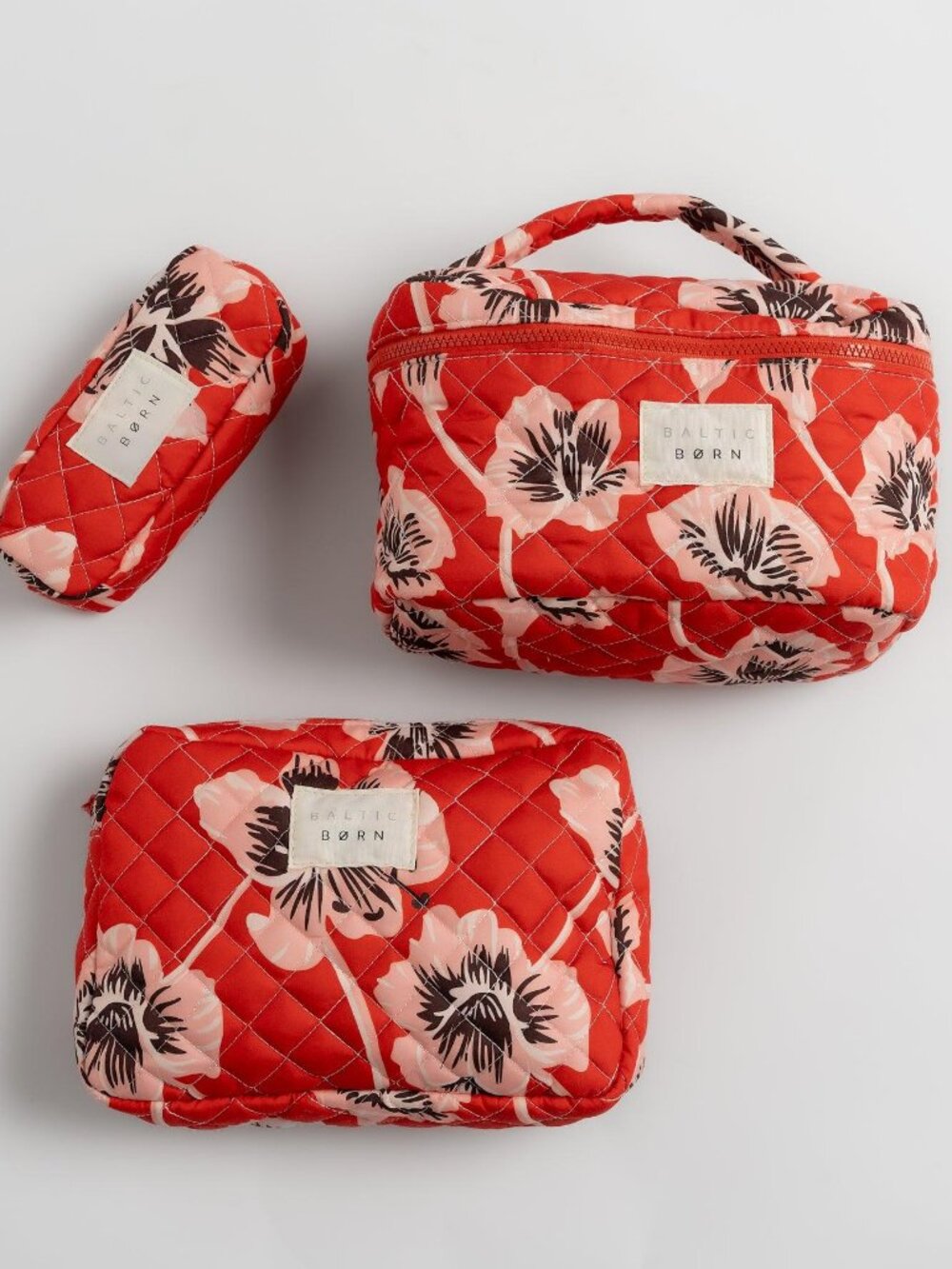 Baltic Born Kelani Quilted Cosmetic Bag Set – Sunset Floral (NEW W/TAGS)